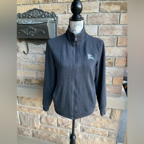 Vintage BURBERRY Black Label Women’s Zip Up Sweater Size Small - Picture 12 of 16